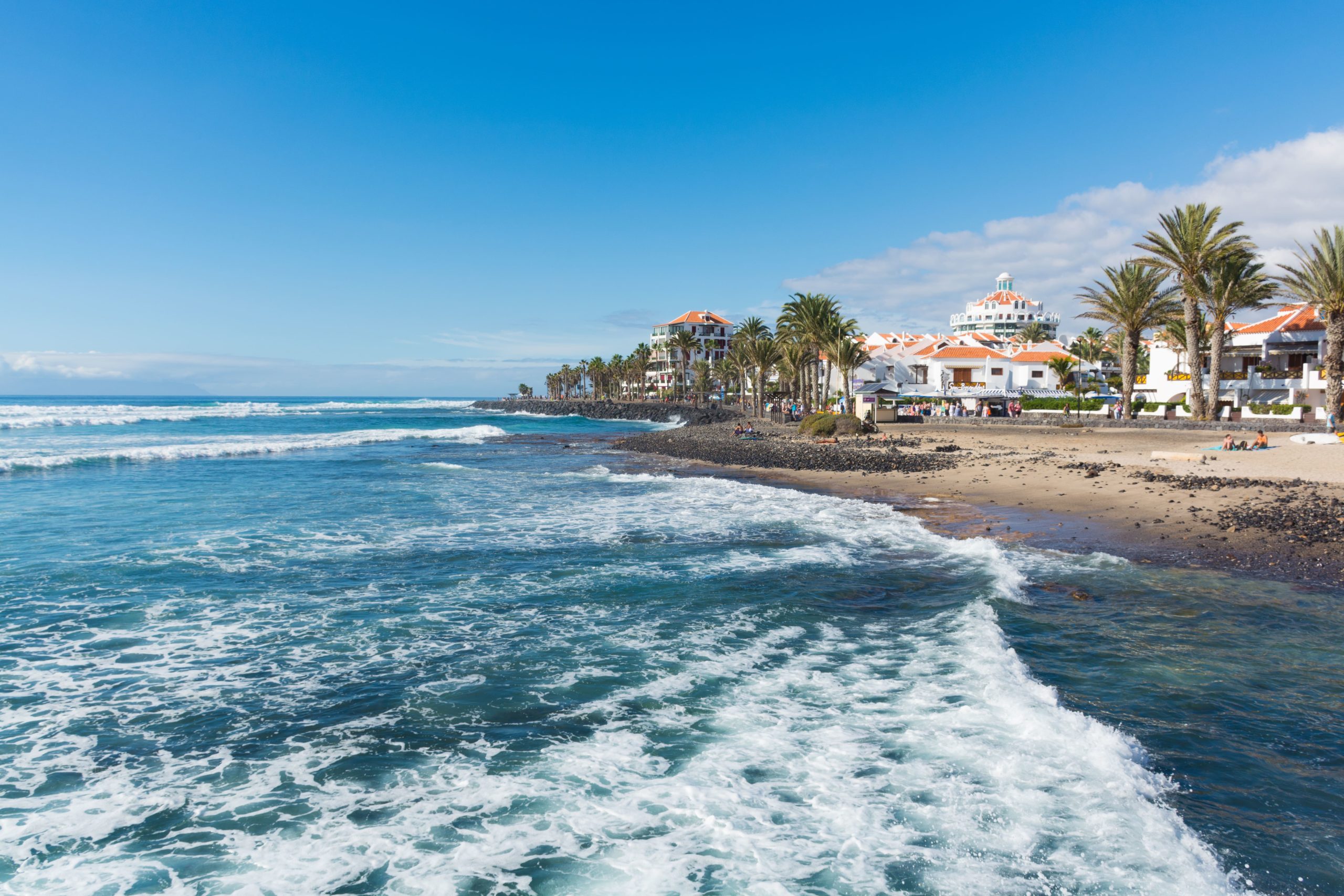 Best places to surf in Europe - Playa de las Americas Tenerife