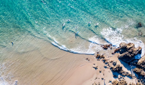 Surfing Byron Bay in Australia