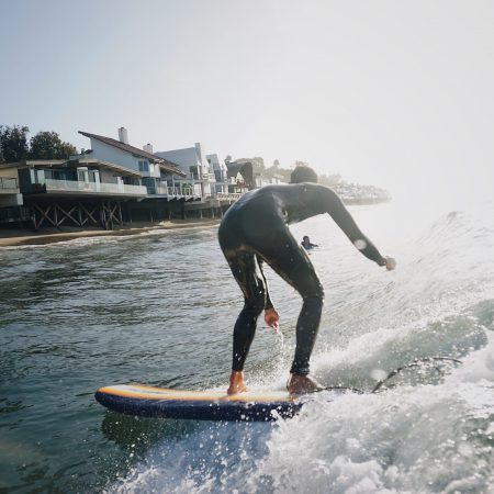 Surfing Malibu