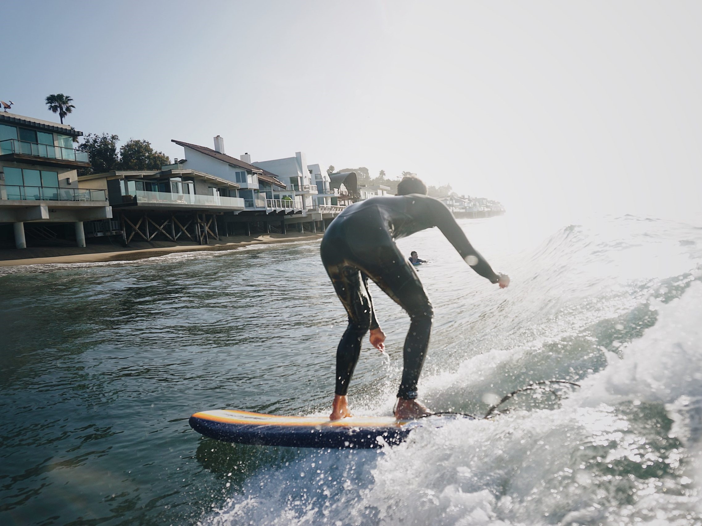 surfing malibu