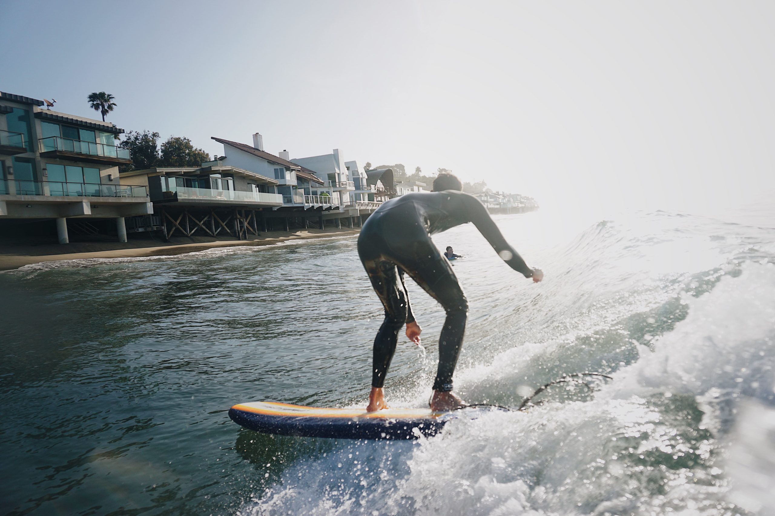 surfing malibu