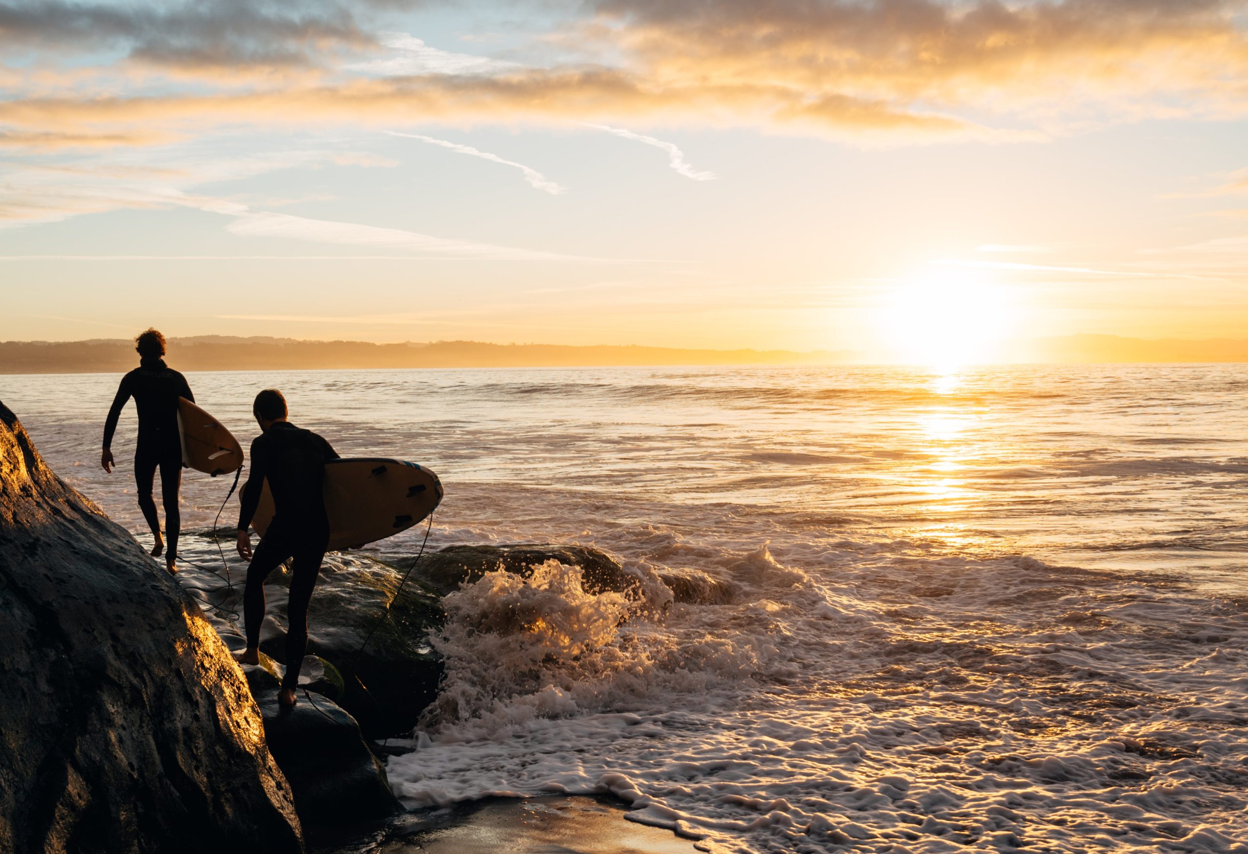 Surfing Santa Cruz - Private Beach