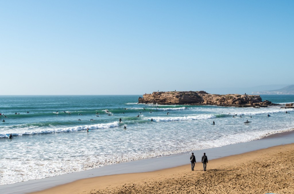 surfing in Taghazout