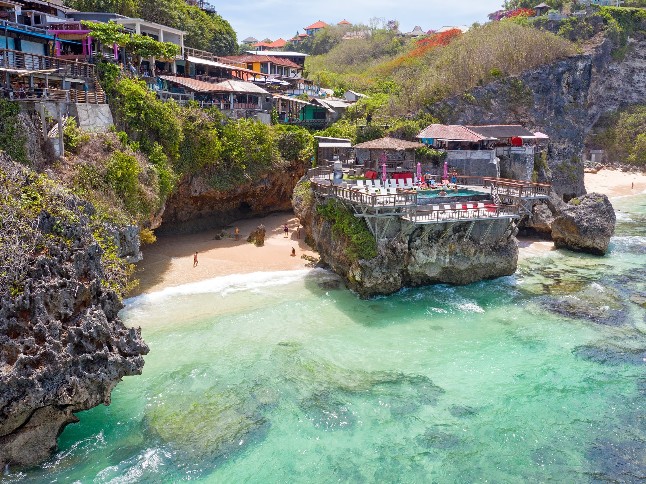 Surfing in Uluwatu, Bali