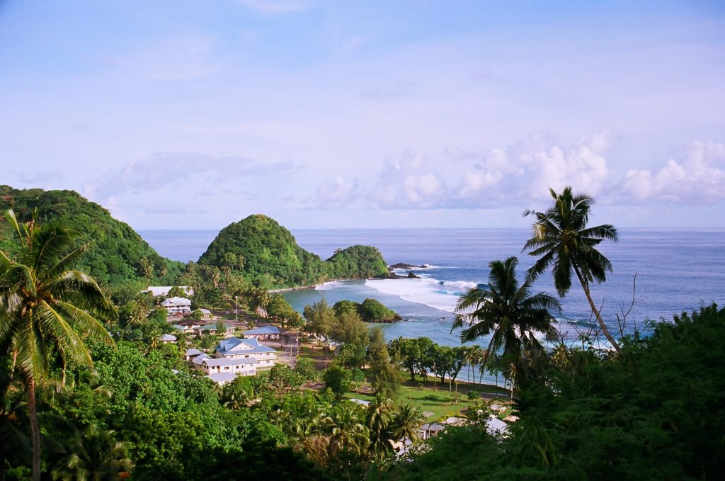 Surfing Samoa