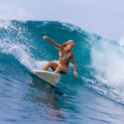 Surfing Tahiti