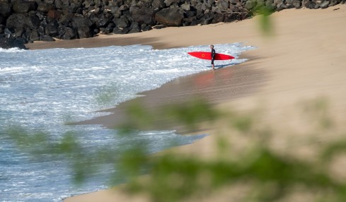 Surfing Oahu