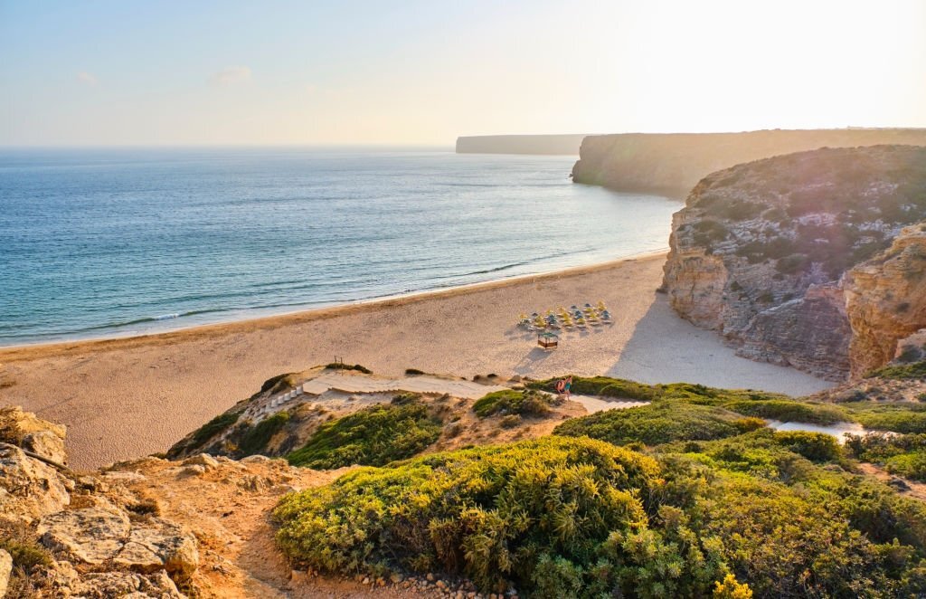 Surfing Sagres in Portugal