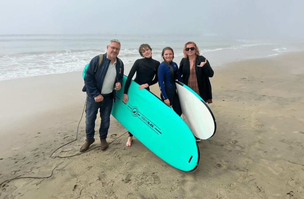 surf lessons for families in Taghazout